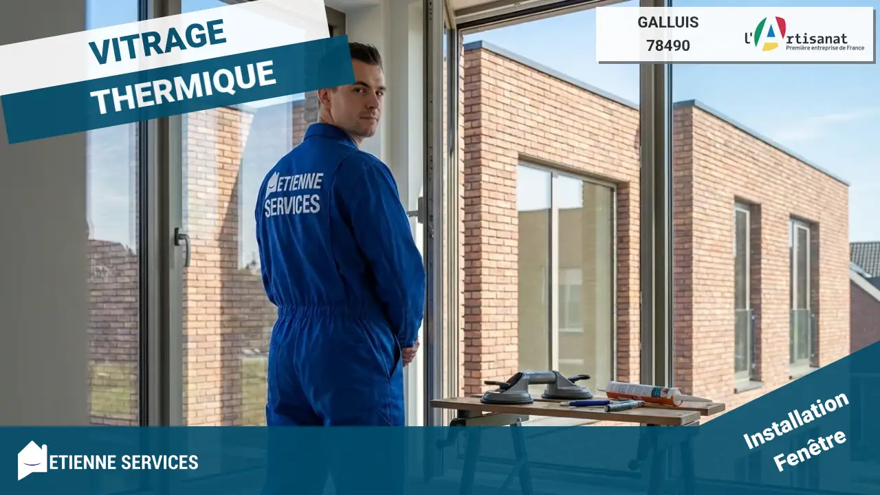 Installation de fenêtre et baie vitrée par un vitrier à Galluis