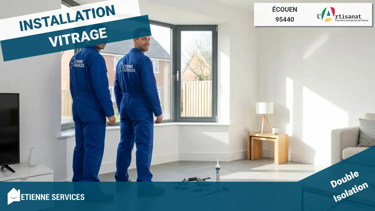 Installation de Fenêtre et Baie Vitrée sur mesure par votre Vitrier Écouen