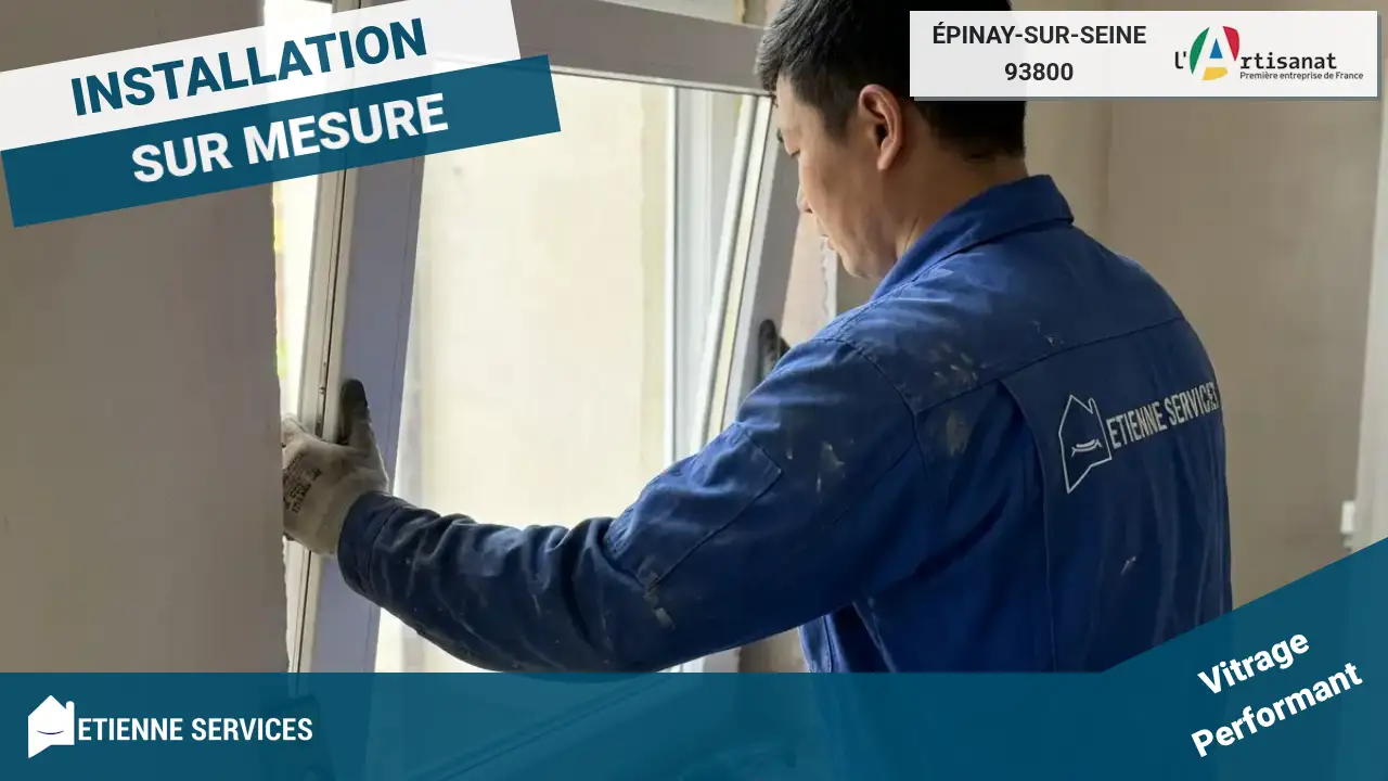 Installation de fenêtre et baie vitrée par votre vitrier à Épinay-sur-Seine