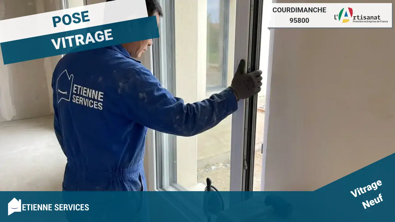Installation de fenêtre et baie vitrée par votre vitrier Courdimanche