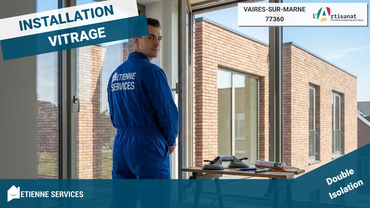 Installation de Fenêtre et Baie Vitrée par votre Vitrier à Vaires-sur-Marne