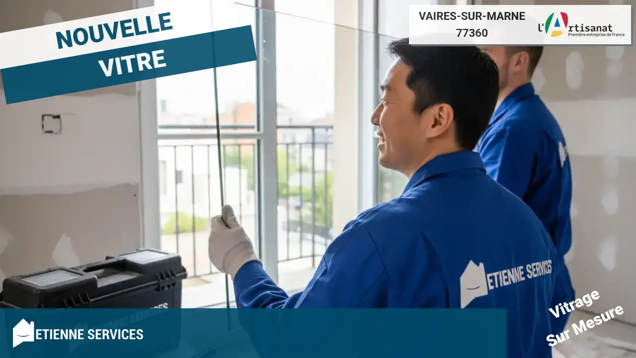 Remplacement de Vitrage Rapide par notre Vitrier à Vaires-sur-Marne (77360)