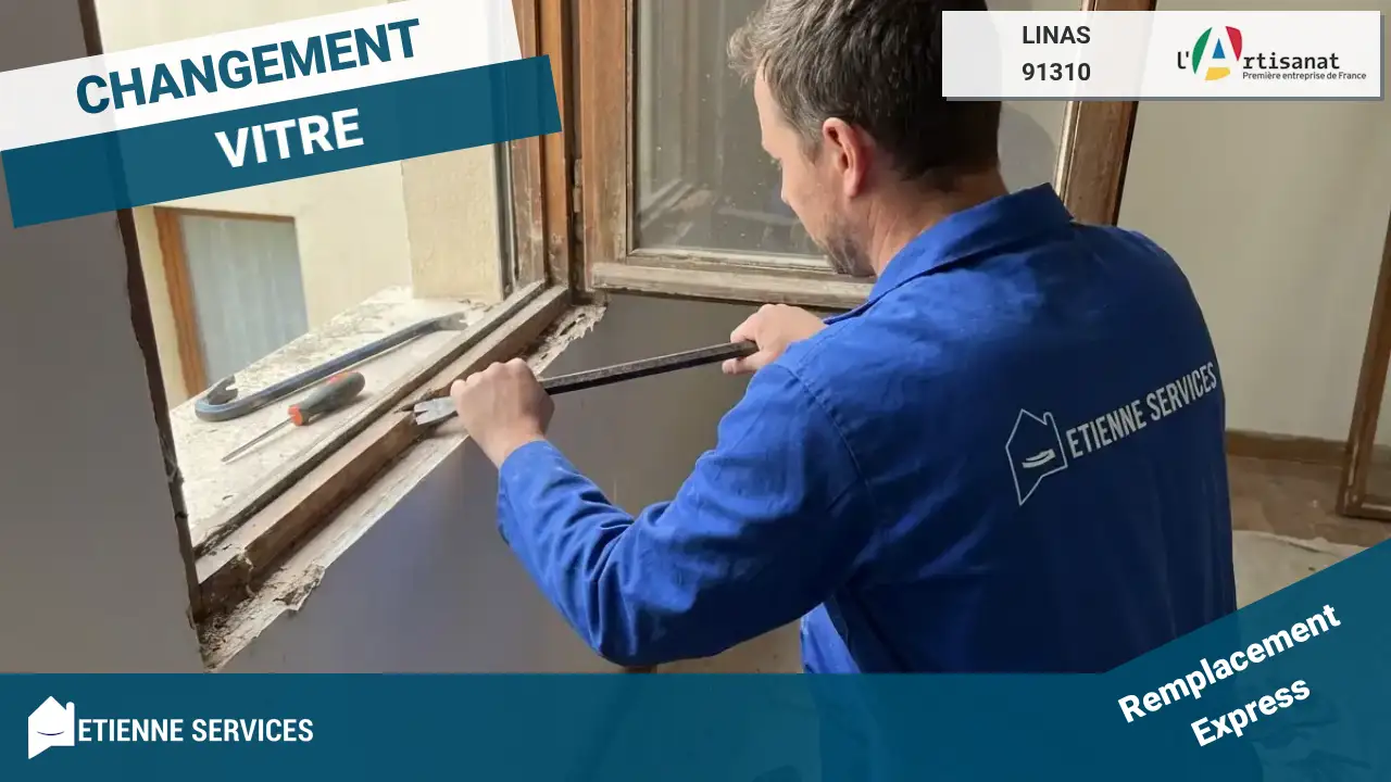 Remplacement de vitrage rapide par votre vitrier à Linas (91310)