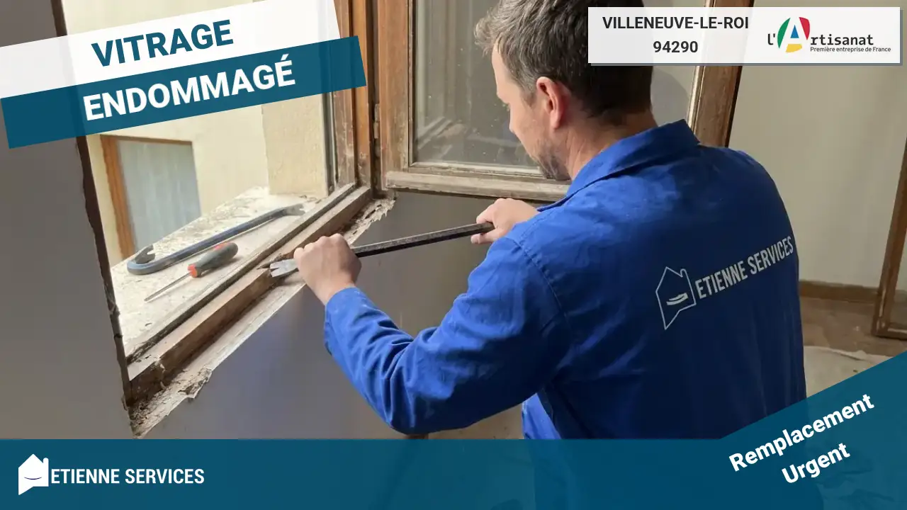 Remplacement de Vitrage Rapide par votre Vitrier à Villeneuve-le-Roi (94290)