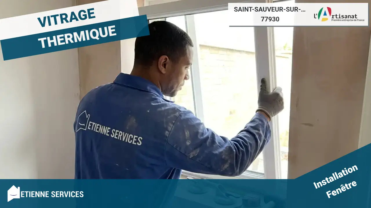 Installation de Fenêtres et Baies Vitrées par votre Vitrier à Saint-Sauveur-sur-École