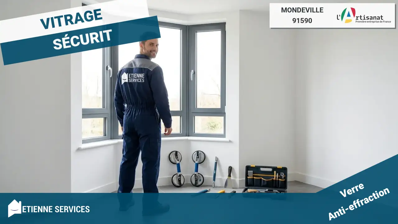 Votre service de dépannage vitrerie d'urgence à Mondeville (91590)