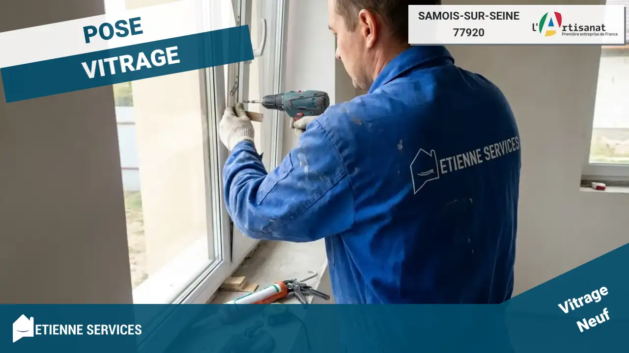 Installation de Fenêtre et Baie Vitrée par votre Vitrier à Samois-sur-Seine (77920)