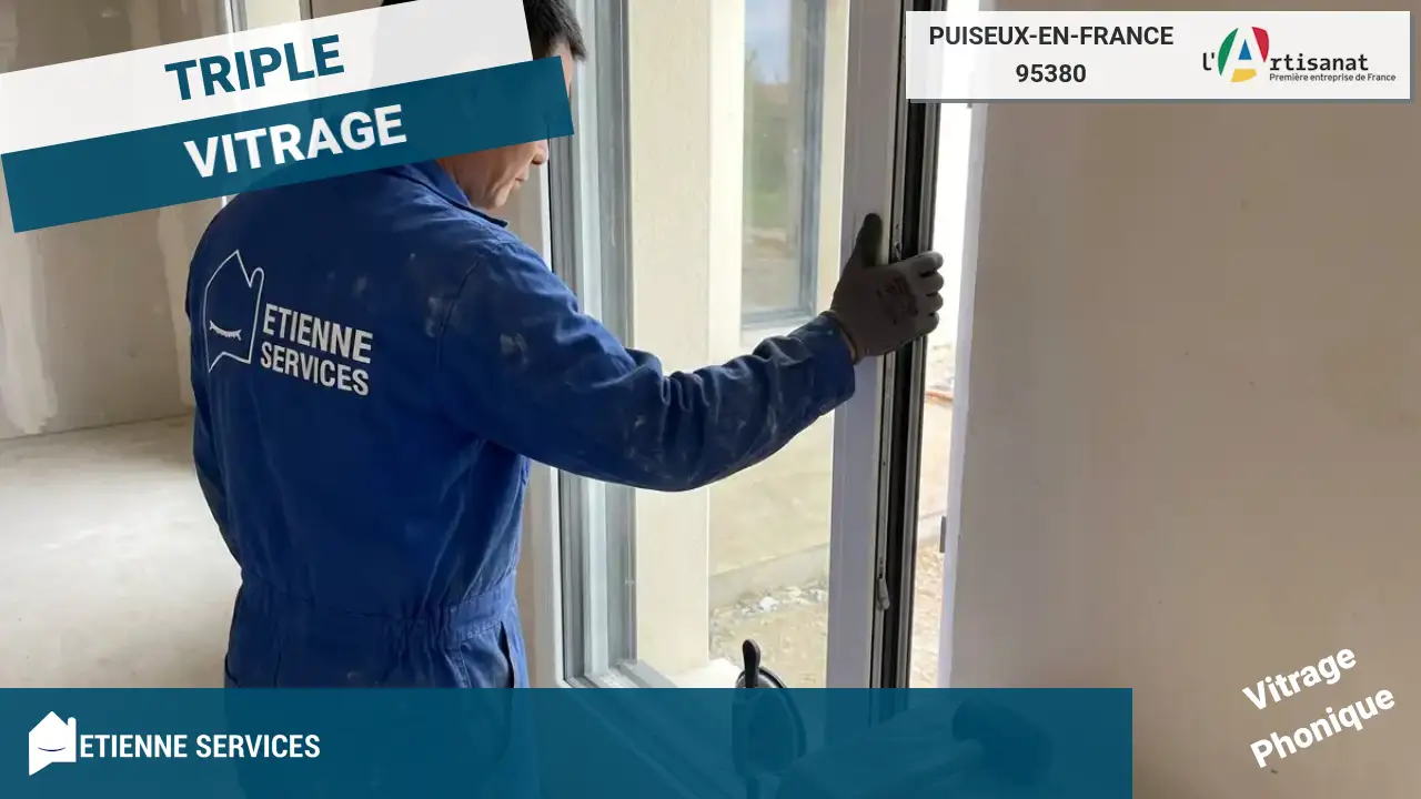 Installation de fenêtre et baie vitrée par un vitrier à Puiseux-en-France