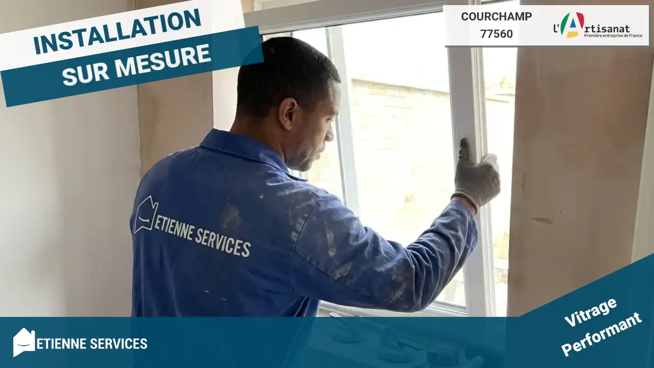 Installation de Fenêtre et Baie Vitrée par votre Vitrier à Courchamp