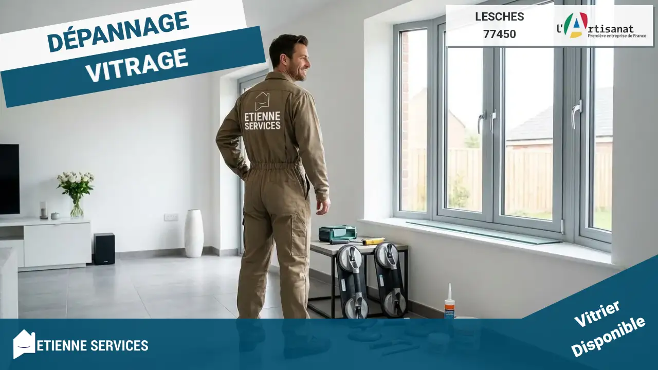 Dépannage et Installation par votre Vitrier Lesches (77450) | Service d'Urgence
