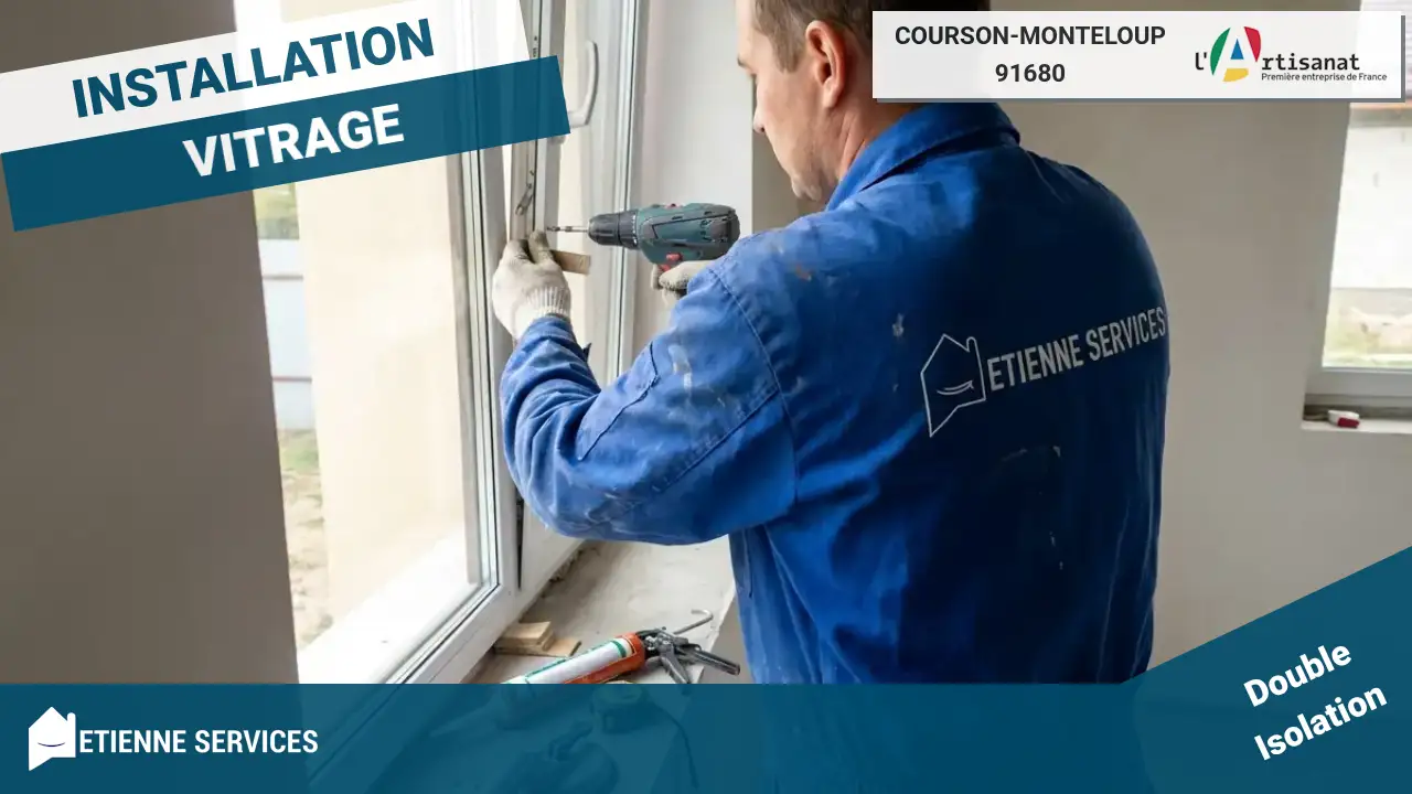 Installation de Fenêtres et Baies Vitrées par votre Vitrier à Courson-Monteloup (91680)
