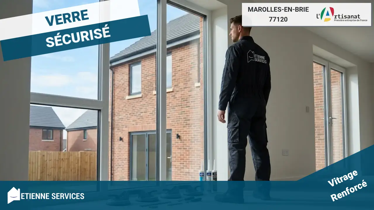 Dépannage vitrerie d'urgence 7j/7 avec votre vitrier à Marolles-en-Brie