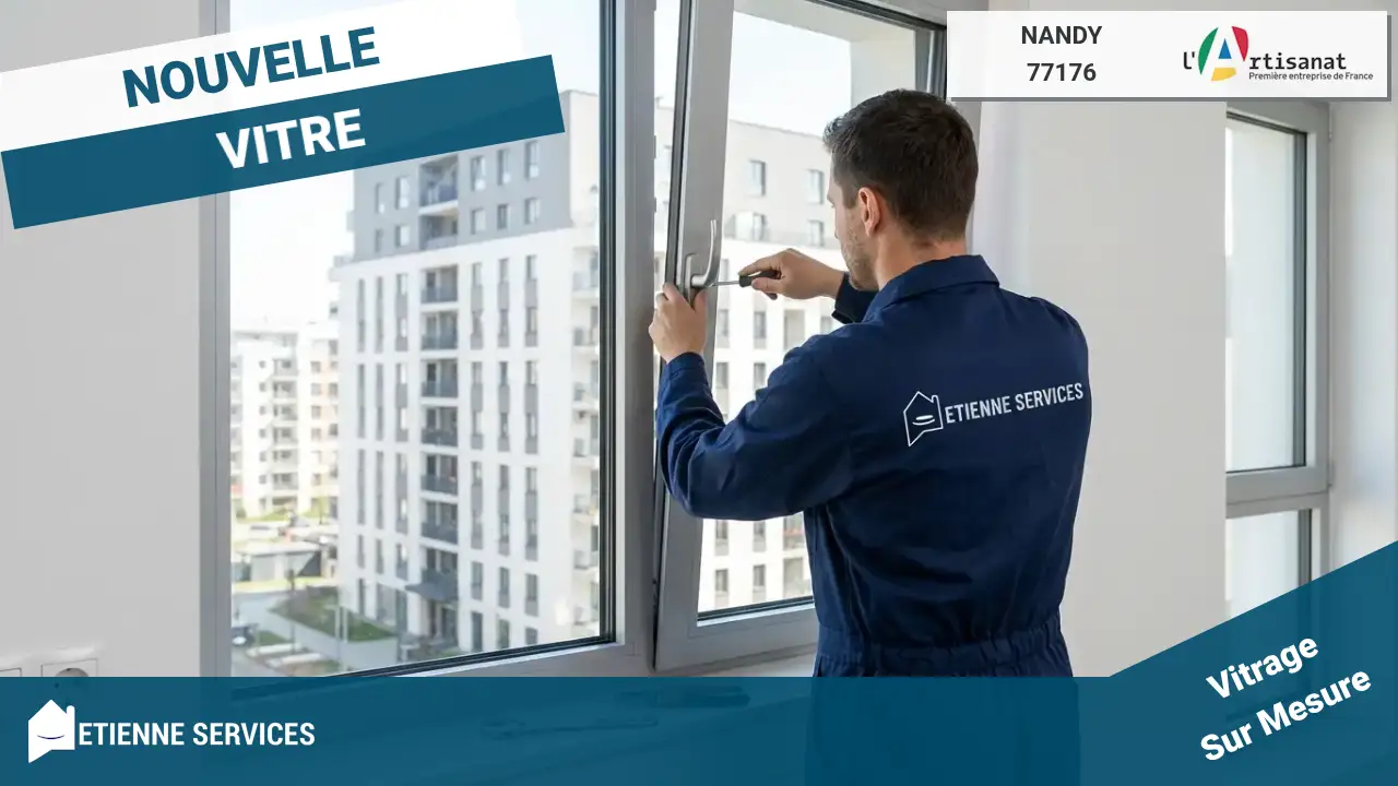 Remplacement de vitrage par votre Vitrier Nandy (77176)