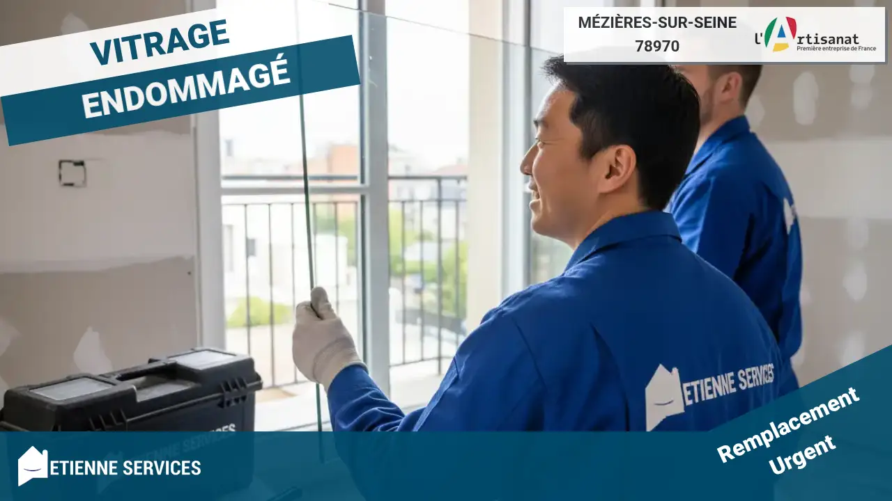 Remplacement de Vitrage par un Artisan Vitrier à Mézières-sur-Seine (78970)