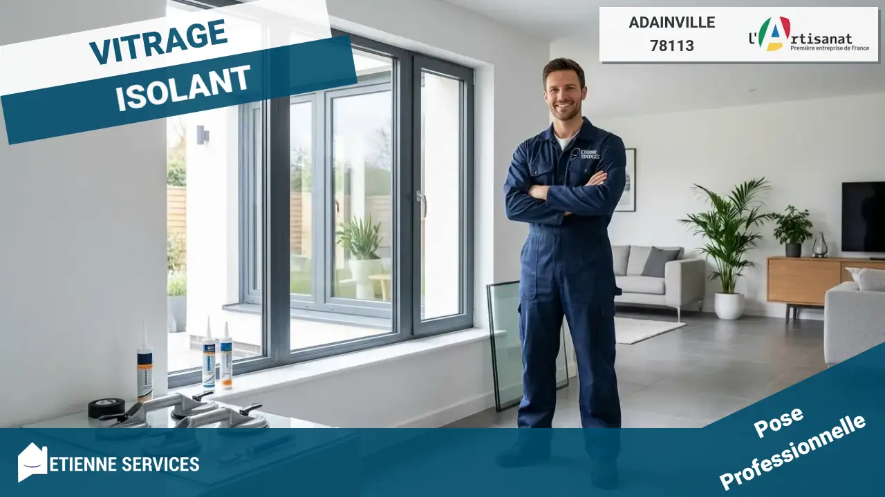 Installation de fenêtre et baie vitrée par votre Vitrier Adainville