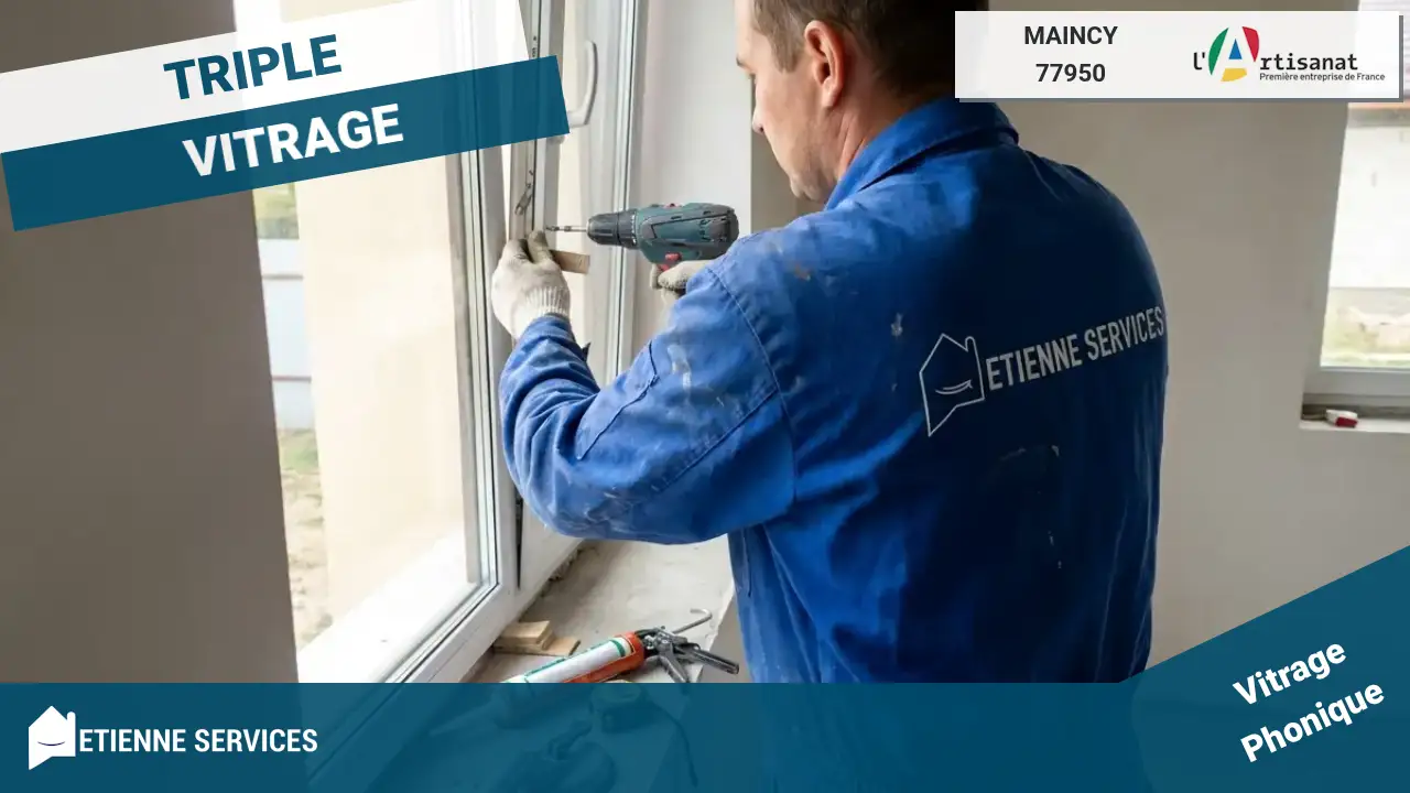 Installation de fenêtre, baie vitrée par votre Vitrier à Maincy (77950)