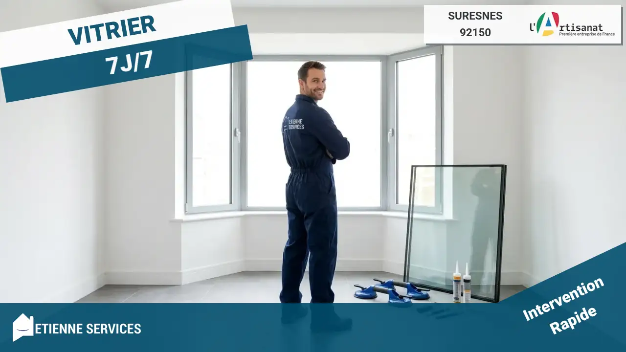 Dépannage et Installation par votre Vitrier à Suresnes (92150) - Service Complet