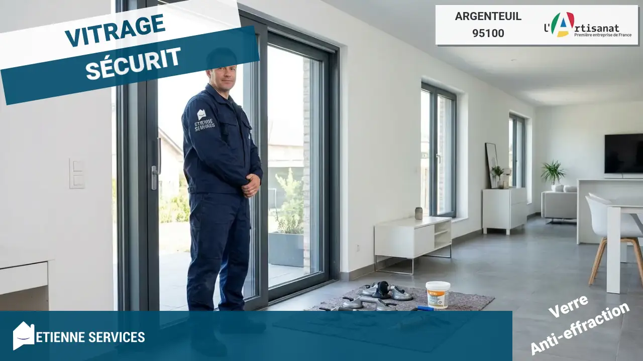 Dépannage vitrerie d'urgence 7j/7 avec votre vitrier à Argenteuil (95100)