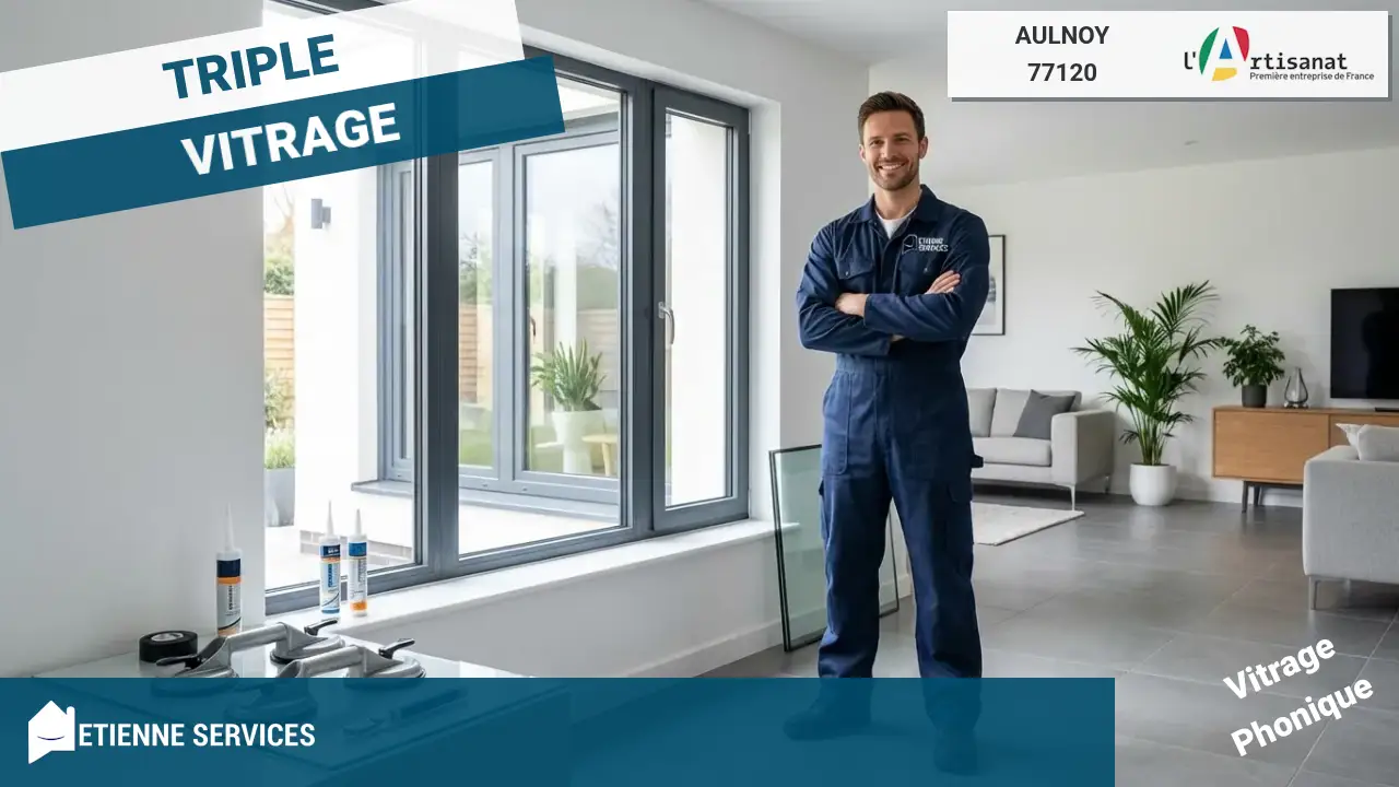 Installation de Fenêtre et Baie Vitrée par Vitrier Aulnoy (77120)