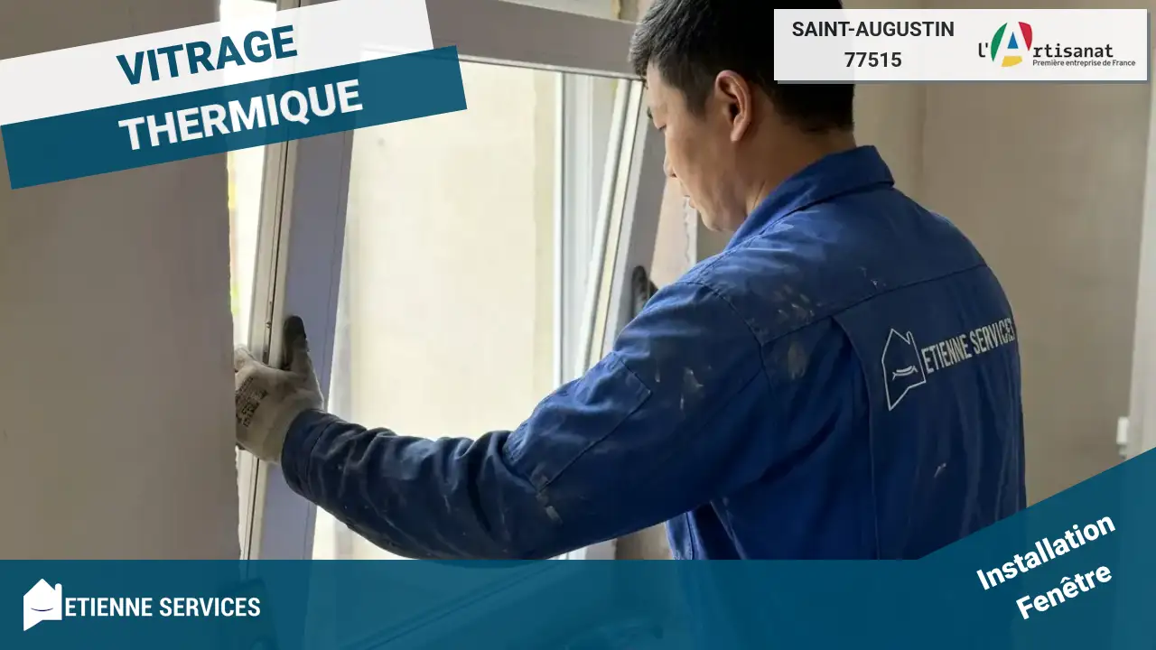 Installation de fenêtre et baie vitrée par votre vitrier à Saint-Augustin (77515)