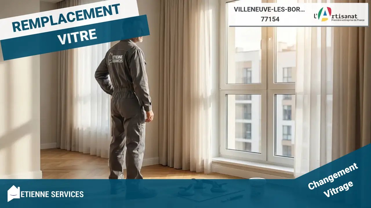 Remplacement de vitrage rapide et efficace par un Vitrier à Villeneuve-les-Bordes (77154)