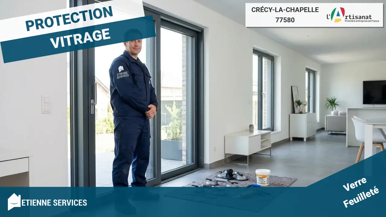Dépannage vitrier en urgence 7j/7 à Crécy-la-Chapelle et ses environs