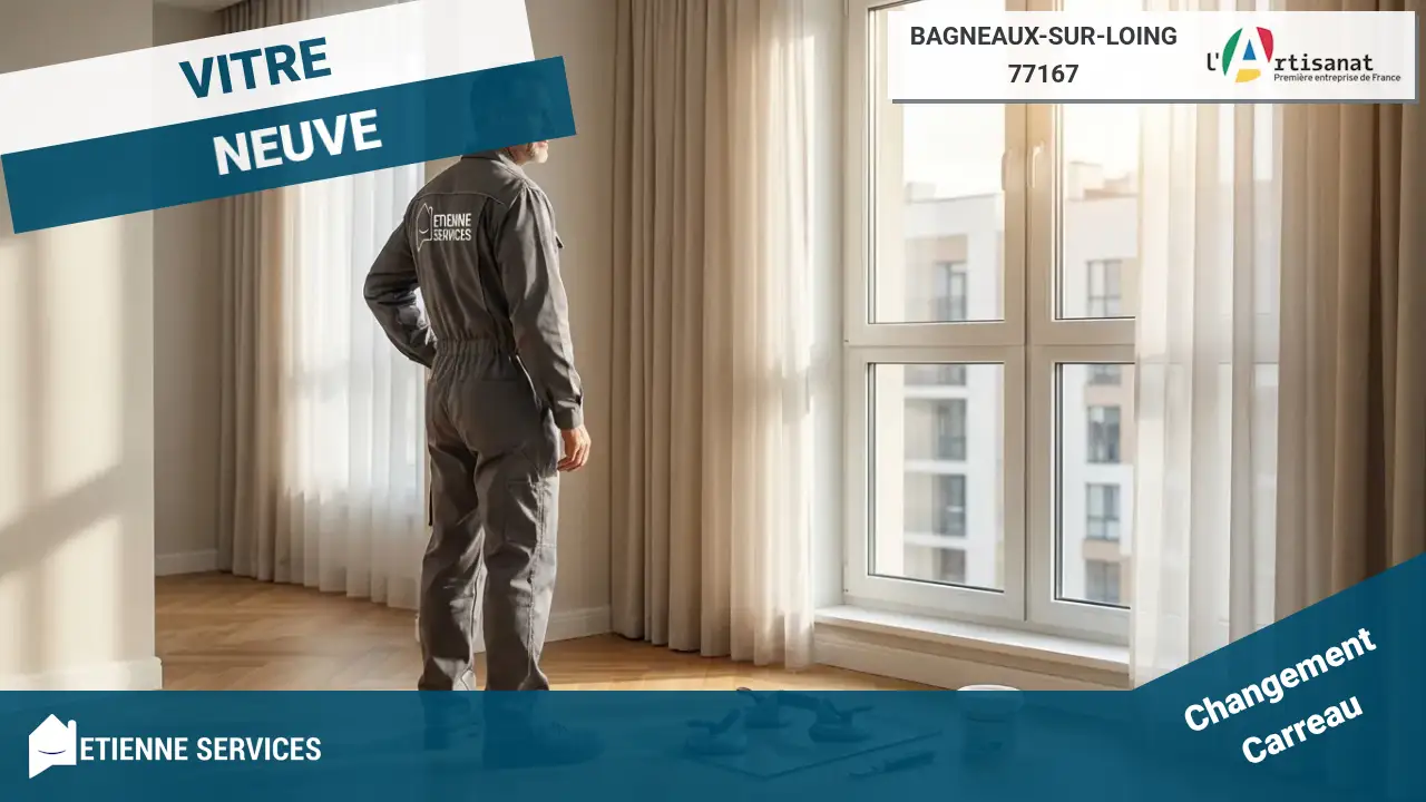 Remplacement de tout type de vitrage par votre vitrier à Bagneaux-sur-Loing