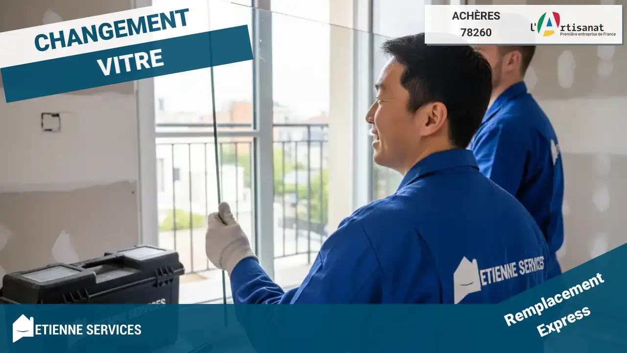 Remplacement de vitrage : service rapide par votre vitrier à Achères
