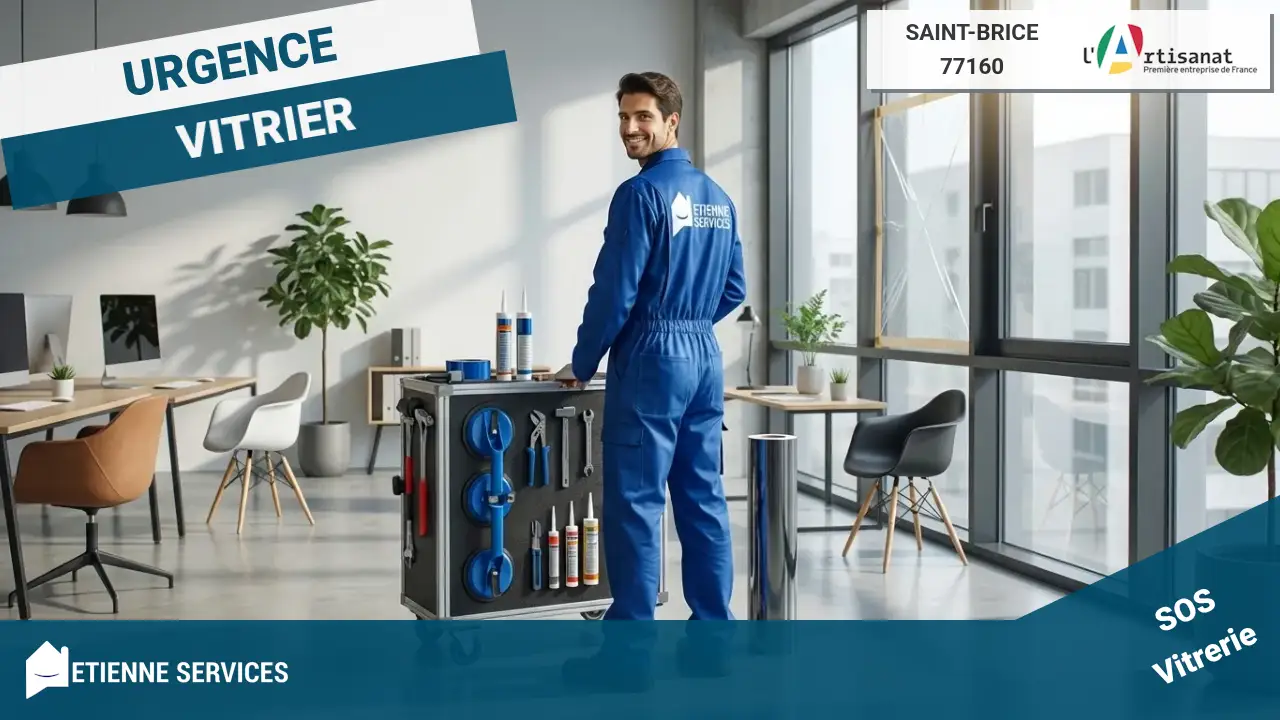 Vitrier Saint-Brice : Dépannage et Installation de Vitrerie d'Urgence (77160)