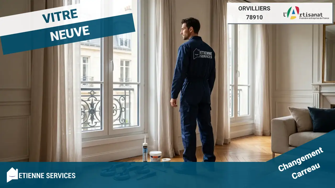 Remplacement de vitrage et sur-vitrage par votre vitrier à Orvilliers (78910)