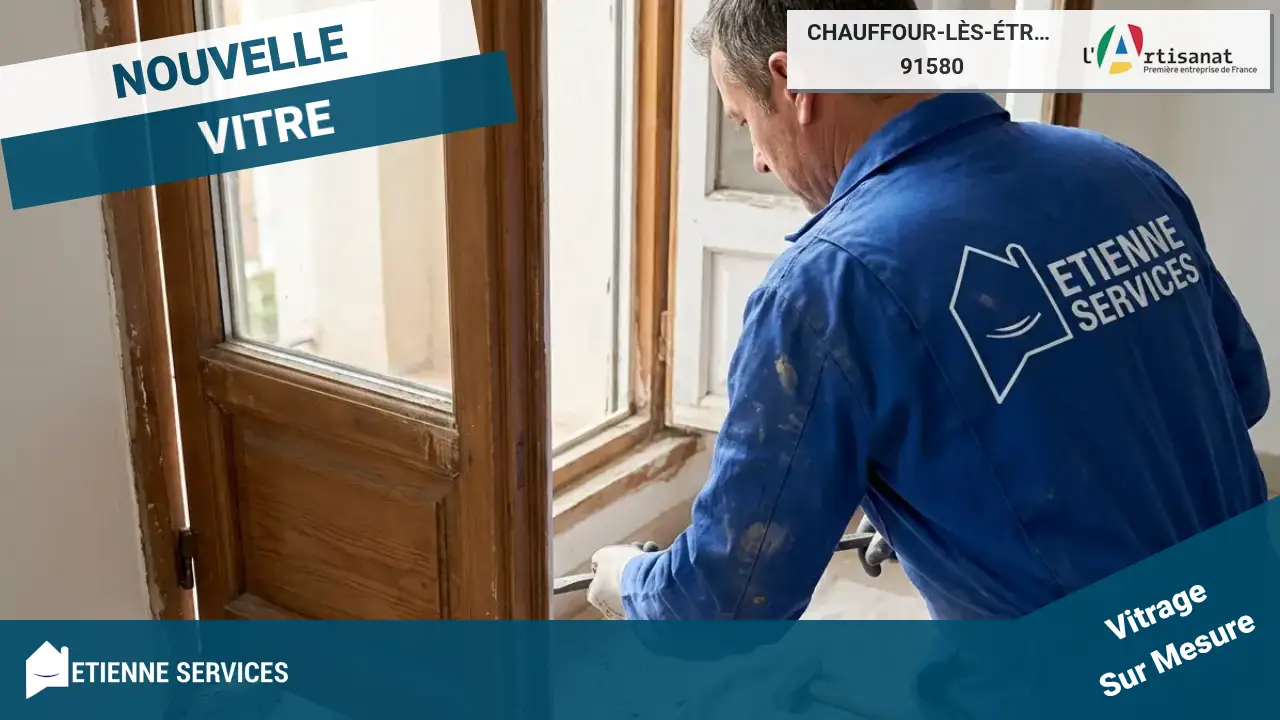 Remplacement de vitrage de qualité par votre vitrier à Chauffour-lès-Étréchy