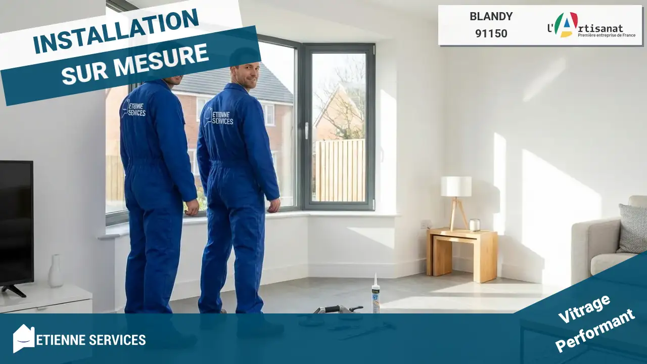 Installation de Fenêtre et Baie Vitrée sur Mesure par votre Vitrier à Blandy