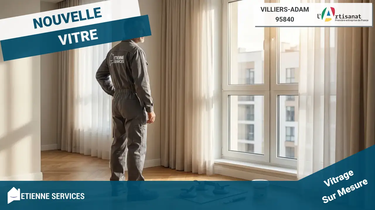 Remplacement de vitrage : Vitrier Villiers-Adam (95840)