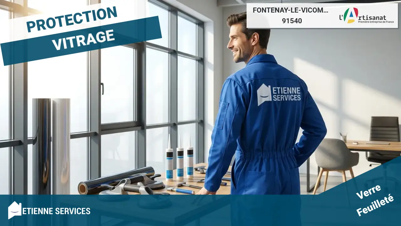 Dépannage urgent de vitrerie, votre artisan vitrier à Fontenay-le-Vicomte (91540)