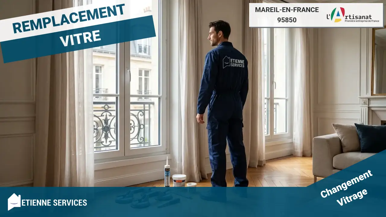 Remplacement de vitrage simple et double par votre vitrier Mareil-en-France