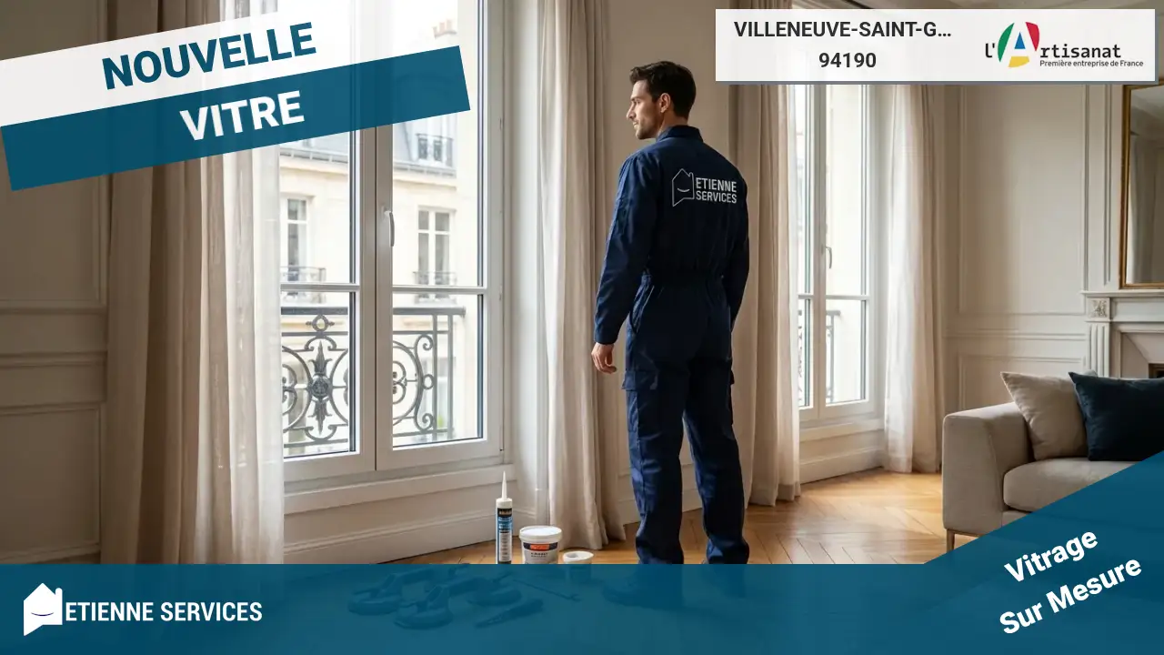 Remplacement de vitrage cassé par votre Vitrier à Villeneuve-Saint-Georges