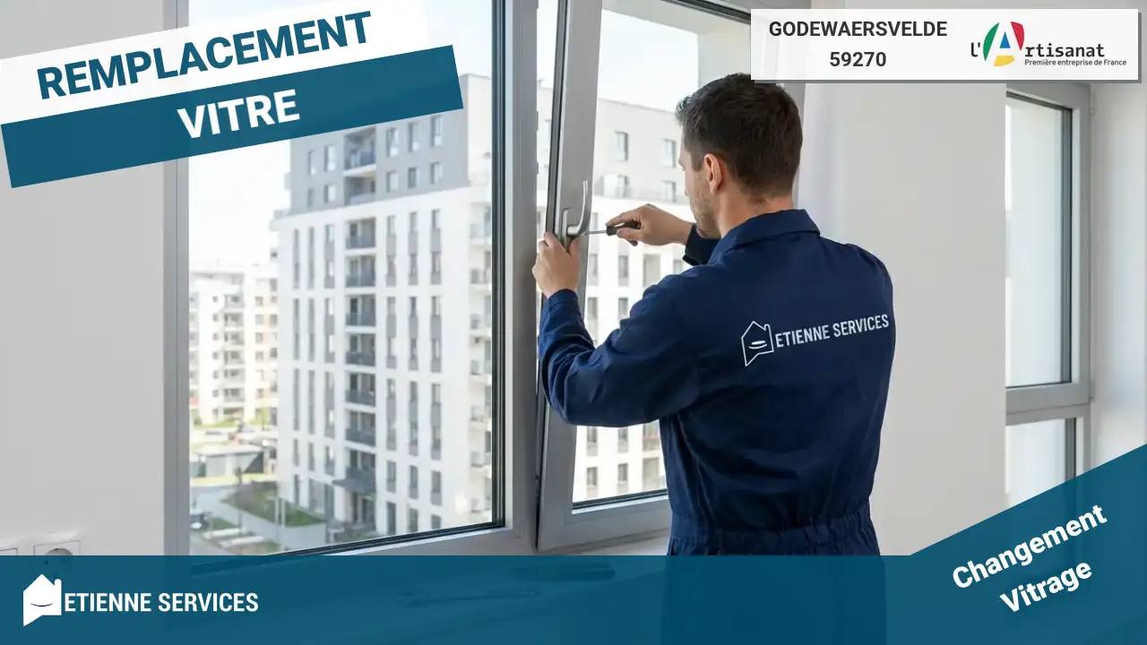 Remplacement de tout type de vitrage par votre vitrier Godewaersvelde