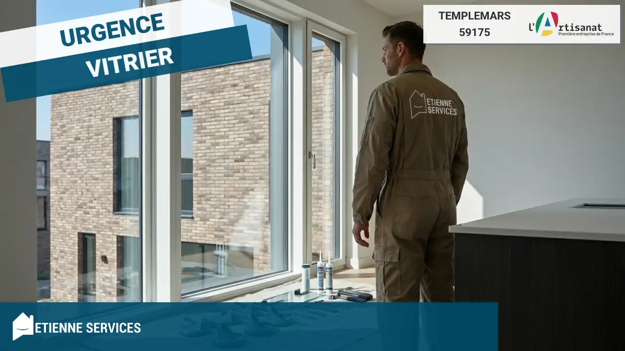 Dépannage et Installation par votre Vitrier à Templemars-59175