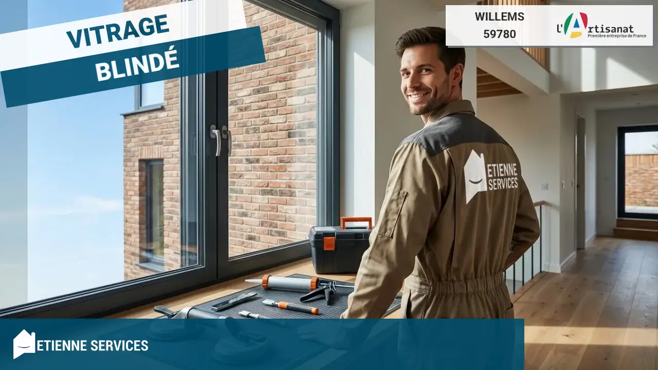 Dépannage de Vitrerie Urgent 7j/7 par votre Vitrier à Willems (59780)