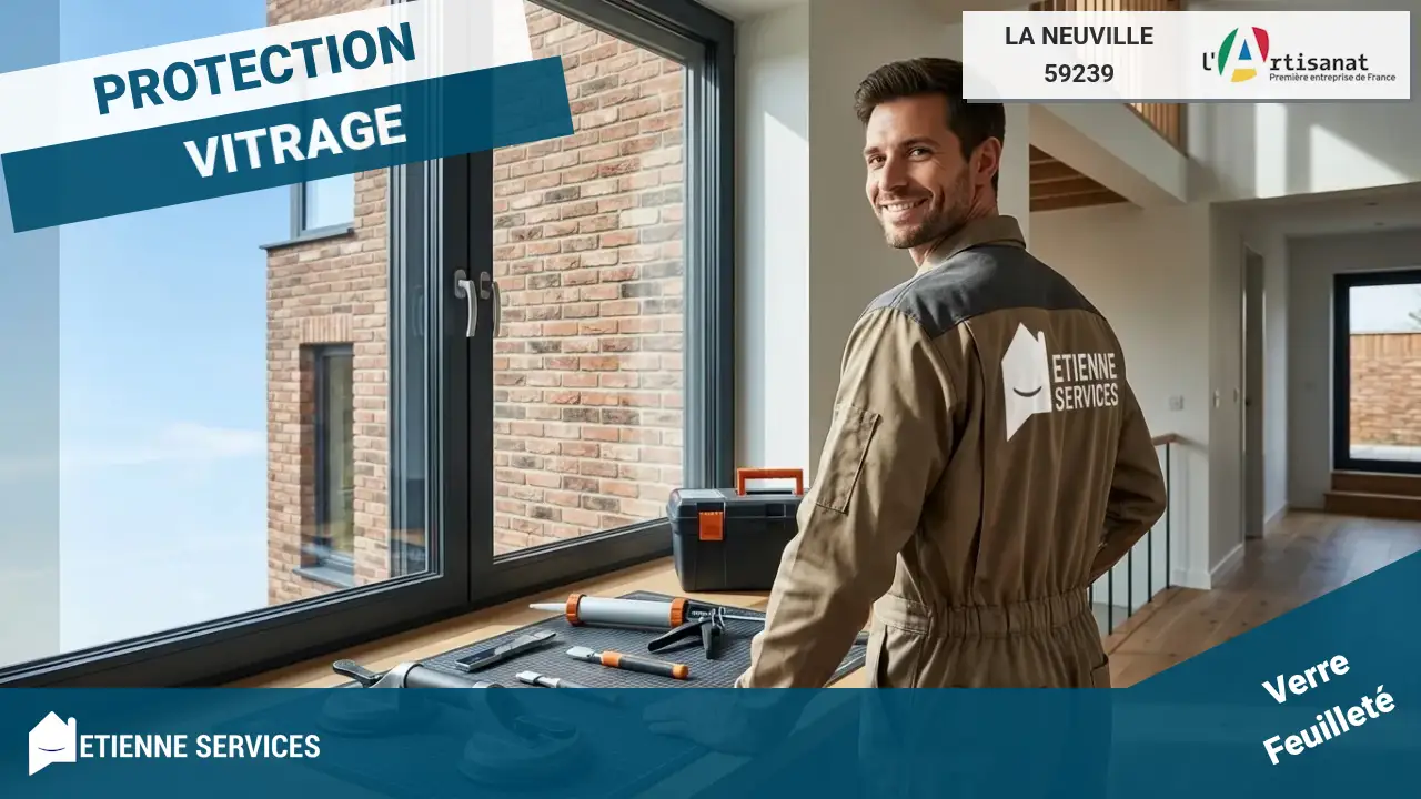 Dépannage vitrier en urgence 7j/7 à La Neuville (59239)