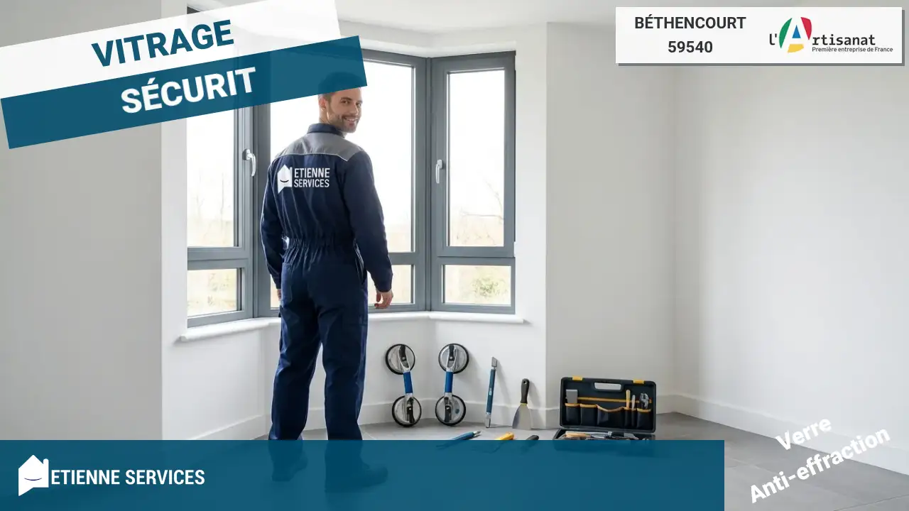 Dépannage de Vitrerie d'Urgence 7j/7 : Votre Vitrier à Béthencourt