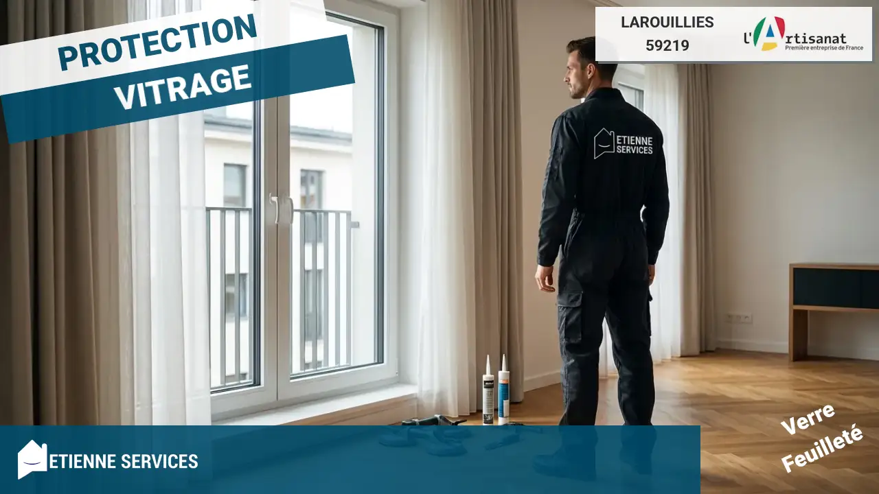 Dépannage d'urgence vitrerie par votre vitrier à Larouillies (59219)