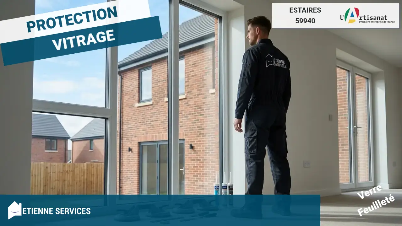 Votre dépannage de vitrerie d'urgence 7j/7 par un vitrier à Estaires