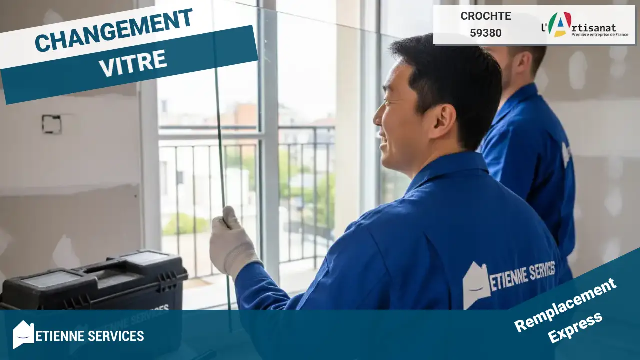 Remplacement de Vitrage Rapide et Efficace par votre Vitrier à Crochte (59380)