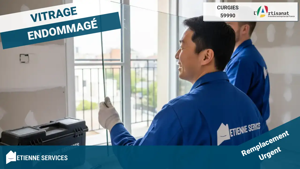 Remplacement de vitrage cassé ou ancien par notre Vitrier à Curgies