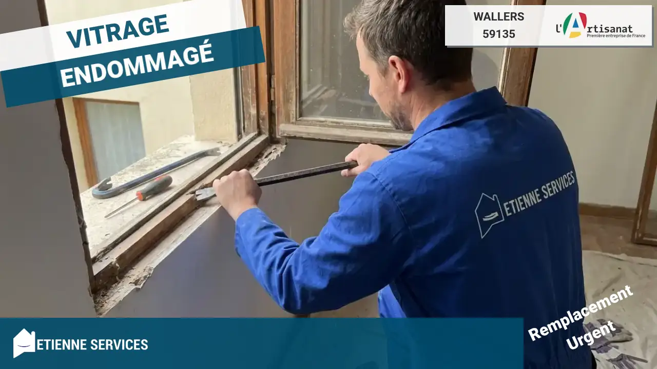 Remplacement de Vitrage Rapide et Efficace par notre Vitrier à Wallers
