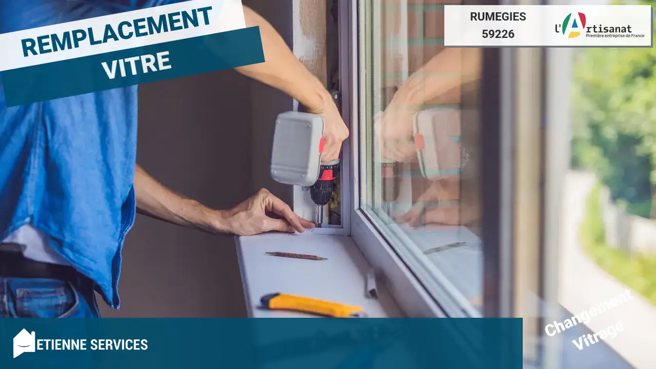 Remplacement de Vitrage Simple, Double ou Triple par Vitrier Rumegies