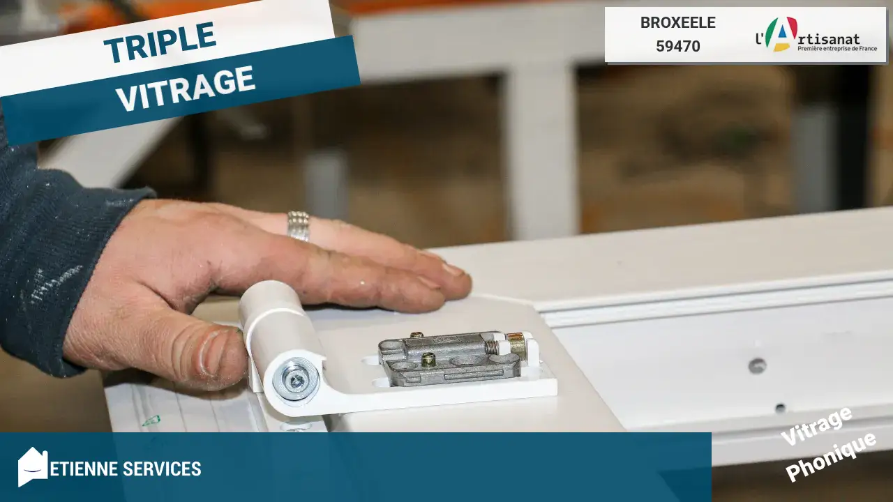 Installation de fenêtre et baie vitrée par un vitrier à Broxeele