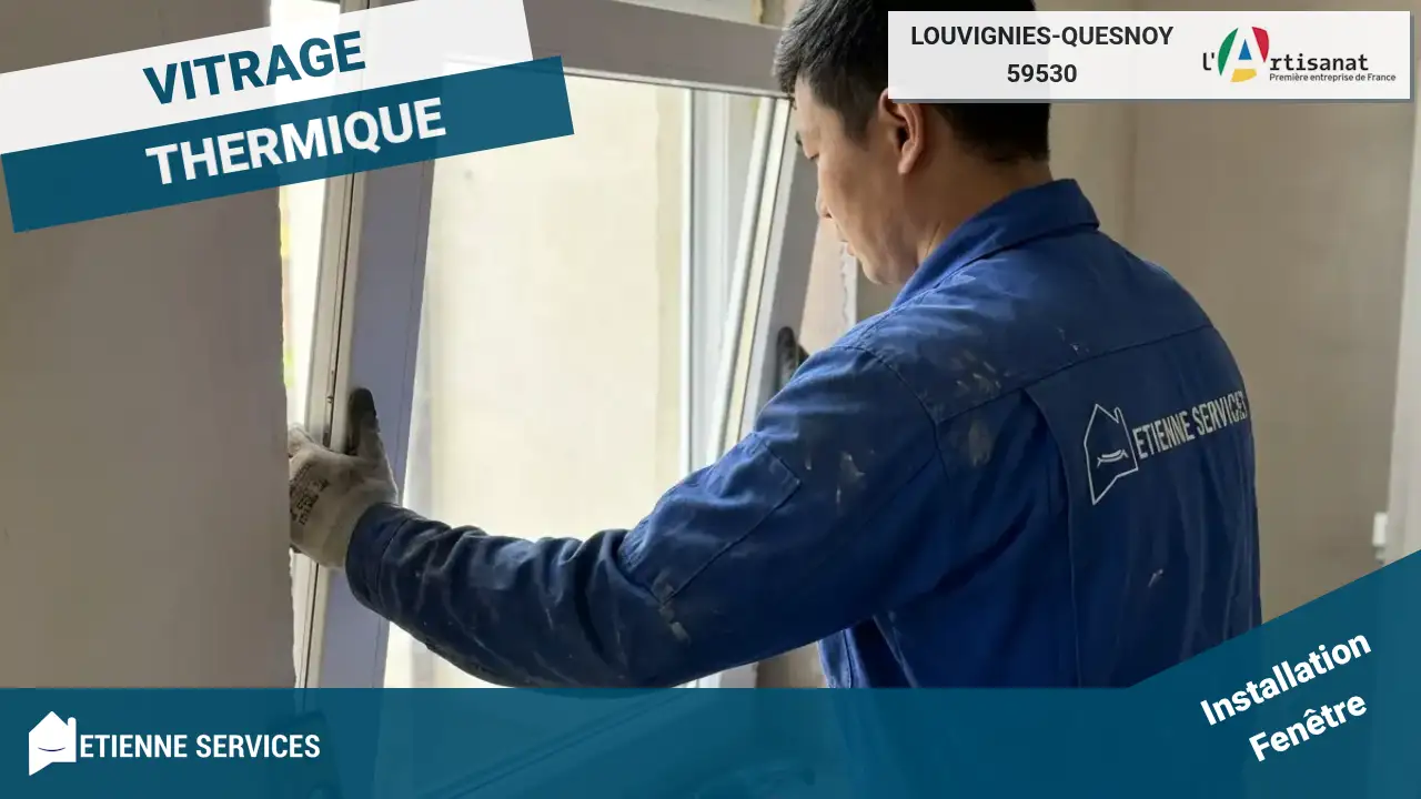 Installation de fenêtre et baie vitrée par votre vitrier à Louvignies-Quesnoy