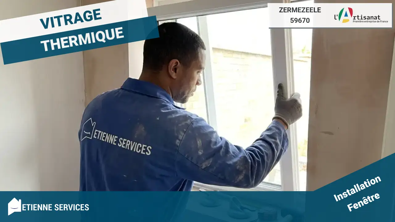 Installation de Fenêtre et Baie Vitrée par votre Vitrier à Zermezeele